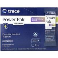 Trace, Power Pak + Immunity, citrinų uogos, 30 lazdelių pakuočių, po 0,22 uncijos (6,2 g)