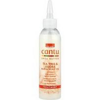 Cantu, Taukmedžio sviestas, arbatmedžio ir simondsijų plaukų ir galvos odos aliejus, 6 fl oz (180 ml)