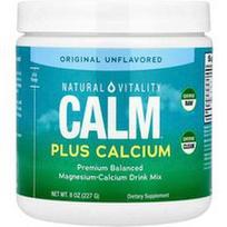 Natural Vitality, CALM®, Plus kalcio, magnio-kalcio gėrimų mišinys, originalus be skonio, 8 uncijos (227 g)