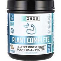 Zhou Nutrition, Augaliniai visaverčiai, puikiai virškinami augaliniai baltymai, vanilė, 19 uncijų (544 g)
