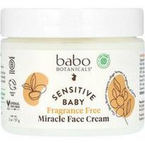 Babo Botanicals, Sensitive Baby Miracle veido kremas, be kvapiųjų medžiagų, 2 oz (57 g)