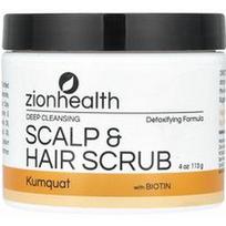 Zion Health, Galvos odos ir plaukų šveitiklis su biotinu, Kumquat, 4 oz (113 g)