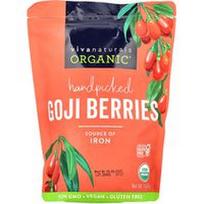 Viva Naturals, Ekologiškos rankomis skintos Goji uogos, 1 svaras (454 g)