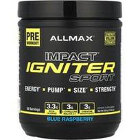 ALLMAX, Smūginis™ uždegiklis Sportas, prieš treniruotę, mėlyna avietė, 11.64 uncijos (330 g)