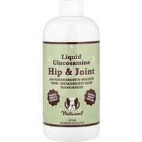Natural Dog Company, Skystas gliukozaminas, klubų ir sąnarių, šunims, 16 fl oz (473 ml)