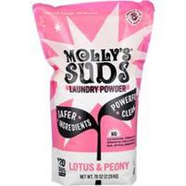 Molly's Suds, Skalbinių milteliai, lotosas ir bijūnas, 79 uncijos (2.23 kg)