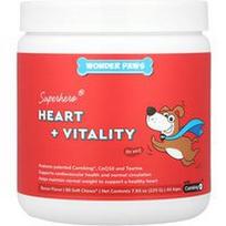 Wonder Paws, Superherojų® širdies + gyvybingumo kramtomieji kramtukai, šunims, bet kokio amžiaus, šoninė, 90 minkštų kramtomųjų, 7.93 uncijos (225 g)