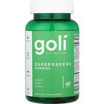 Goli Nutrition, Supergreens guminukai, 60 guminukų