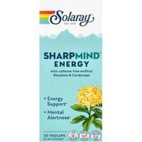 Solaray, „SharpMind™“ energija, 30 daržovių kapsulių