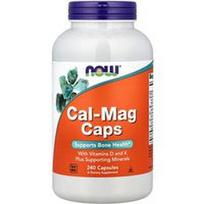NOW Foods, Kalcio-magnezės kapsulės su vitaminais D ir K, 240 kapsulių