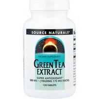 Source Naturals, Žaliosios arbatos ekstraktas, 500 mg, 120 tablečių