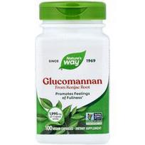 Nature's Way, Gliukomananas iš konjako šaknies, 100 veganiškų kapsulių (665 mg vienoje kapsulėje)