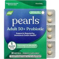 Nature's Way, Pearls®, suaugusiesiems nuo 50 metų, probiotikas, 1 milijardas KFV, 30 minkštųjų kapsulių