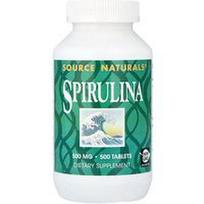 Source Naturals, Spirulina, 500 tablečių