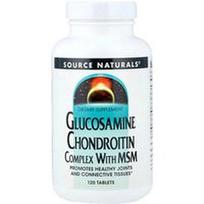 Source Naturals, Gliukozamino ir chondroitino kompleksas su MSM, 120 tablečių