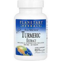 Planetary Herbals, „Full Spectrum™“ ciberžolės ekstraktas, 450 mg, 60 tablečių