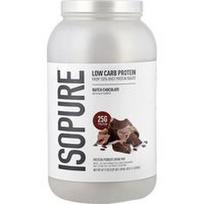 Isopure, Mažai angliavandenių turintys baltymų milteliai, olandiško šokolado skonio, 1,39 kg