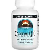 Source Naturals, Kofermentas Q10, 200 mg, 60 minkštųjų kapsulių