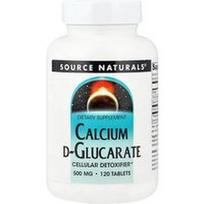 Source Naturals, Kalcio D-gliukaratas, 120 tablečių (500 mg vienoje tabletėje)