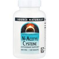 Source Naturals, N-acetilcisteinas, 600 mg, 120 tablečių