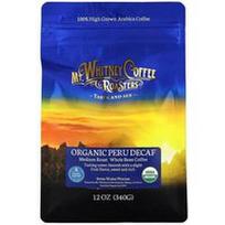 Mt. Whitney Coffee Roasters, Ekologiškas Peru be kofeino, nesmulkintos pupelės, vidutinis skrudinimas, 12 uncijų (340 g)