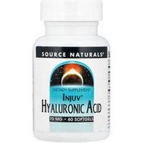 Source Naturals, Injuv® hialurono rūgštis, 70 mg, 60 minkštųjų kapsulių