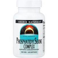Source Naturals, Fosfatidilserino kompleksas, 60 minkštųjų kapsulių