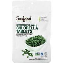 Sunfood, Chlorella tabletės su pažeistomis ląstelių sienelėmis, 452 tabletės, 113 g