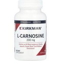 Kirkman Labs, L-karnozinas, 200 mg, 90 kapsulių