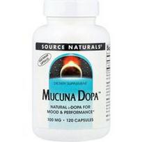 Source Naturals, Mucuna Dopa™, 100 mg, 120 kapsulių
