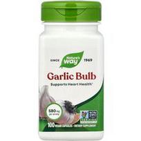 Nature's Way, Česnako svogūnėlis, 580 mg, 100 veganiškų kapsulių