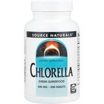 Source Naturals, Chlorella, 200 tablečių (125 mg vienoje tabletėje)