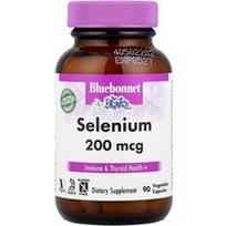 Bluebonnet Nutrition, Selenas, 200 mcg, 90 augalinių kapsulių