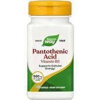Nature's Way, Pantoteno rūgštis, vitaminas B5, 100 kapsulių