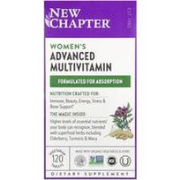 New Chapter, Pažangus multivitaminas moterims, 120 vegetariškų tablečių