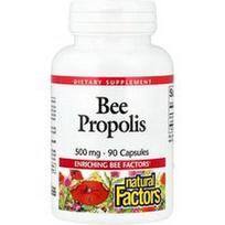 Natural Factors, Bičių propolis, 500 mg, 90 kapsulių