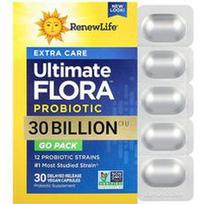 Renew Life, Extra Care virškinimo probiotikas™, 30 milijardų KSV, 30 vegetariškų kapsulių
