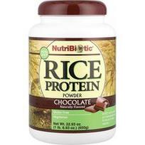 NutriBiotic, Ryžių baltymų milteliai, šokolado skonio, 650 g