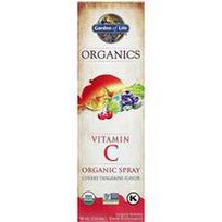 Garden of Life, Organinės medžiagos, Vitamino C ekologiškas purškiklis, vyšnių-mandarinų, 2 fl oz (58 ml)