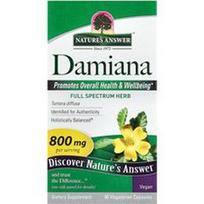 Nature's Answer, Damiana, 90 vegetariškų kapsulių (400 mg vienoje kapsulėje)