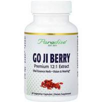 Paradise Herbs, Goji uogos, 60 vegetariškų kapsulių (400 mg vienoje kapsulėje)