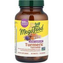 MegaFood, Ciberžolės ir kurkumino skonio sąnarių stiprinimo tabletės, 60 tablečių