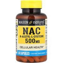 Mason Natural, NAC, 500 mg, 60 kapsulių