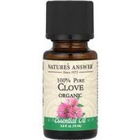 Nature's Answer, 100% grynas ekologiškas eterinis aliejus, gvazdikėliai, 0,5 fl oz (15 ml)