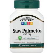 21st Century, Saw Palmetto, 450 mg, 60 vegetariškų kapsulių