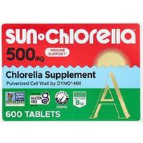 Sun Chlorella, Chlorelos papildas, 500 mg, 600 tablečių