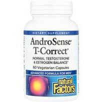 Natural Factors, AndroSense® T-Correct, 60 vegetariškų kapsulių
