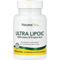 NaturesPlus, Ultra lipoinė rūgštis, 60 mini tablečių