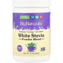 NuNaturals, Baltosios stevijos miltelių mišinys, 340 g
