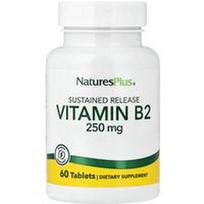 NaturesPlus, Vitaminas B2, pailginto atpalaidavimo, 250 mg, 60 tablečių